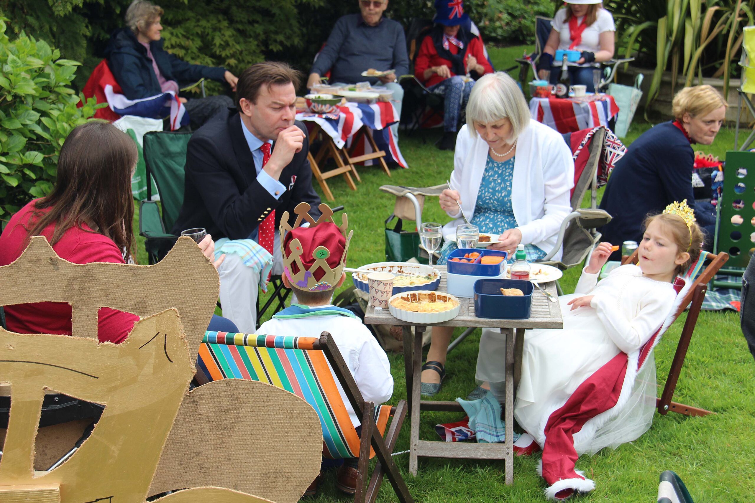 The Queen takes a laid back approach